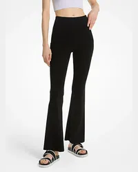 Michael Kors Ausgestellte Leggings aus Stretch-Strick Schwarz