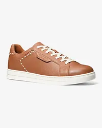 Michael Kors Sneaker Keating aus Von Hand Besticktem Leder Braun