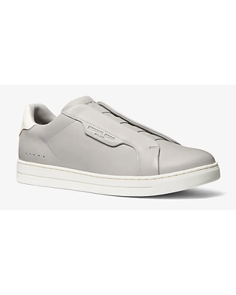 Michael Kors Zweifarbiger Slip-On-Sneaker Keating aus Leder Grau