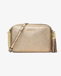 Michael Kors Umhängetasche Ginny aus Leder mit Metallic-Effekt Goldton