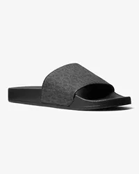 Michael Kors Pantolette Jake mit Logodetail Schwarz