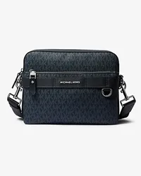 Michael Kors 2-In-1-Umhängetasche Hudson mit Logo Blau