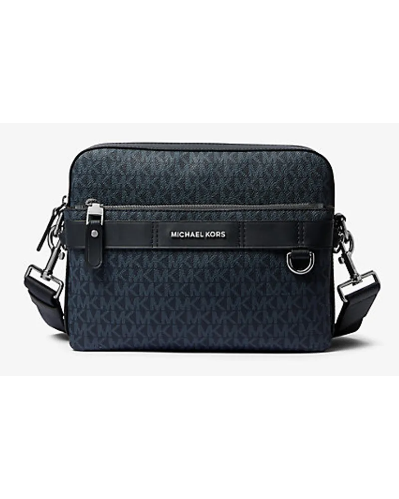 Michael Kors 2-In-1-Umhängetasche Hudson mit Logo Blau