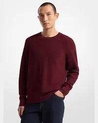 Michael Kors Pullover aus Baumwolle mit Rundhalsausschnitt Rot