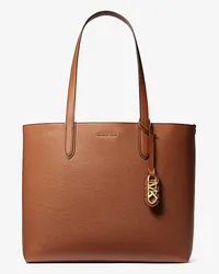 Michael Kors Wendbarer Shopper Eliza Extra-Large aus Gekrispeltem Leder Braun