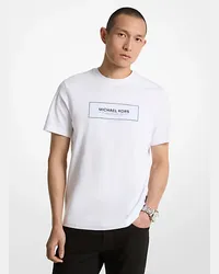 Michael Kors T-Shirt aus Baumwolle mit Logo Weiss