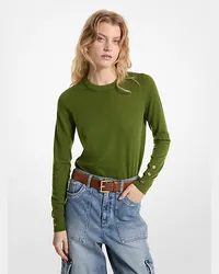 Michael Kors Sweater aus Merinowolle Grün