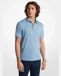 Michael Kors Poloshirt aus Pima-Baumwolle mit Stretch Blau