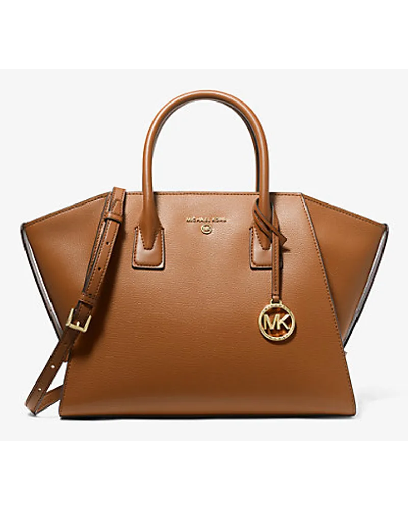 Michael Kors Henkeltasche Avril Large aus Leder Braun