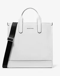 Michael Kors Shopper Hudson aus Gekrispeltem Leder Weiss