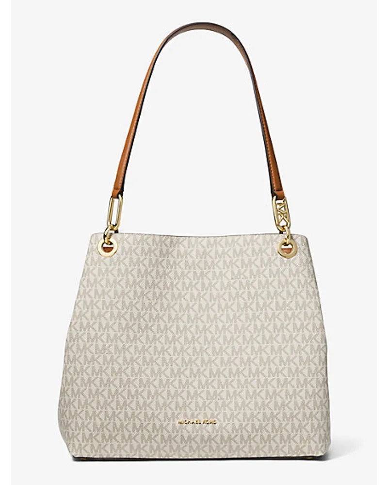 Michael Kors Shopper Kensington Large mit Signature-Logomuster Natur