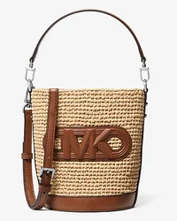 Michael Kors Messenger-Tasche Townsend Small aus Stroh Braun