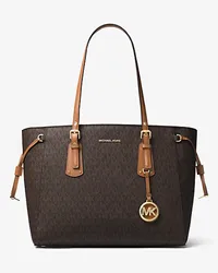 Michael Kors Shopper Voyager Medium mit Logo Braun