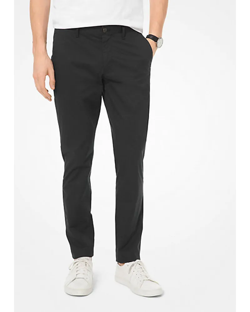 Michael Kors Skinny-Fit-Chino aus Stretch-Baumwolle Schwarz