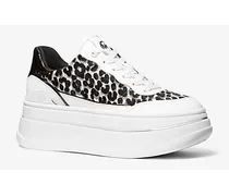 Plateau-Sneaker Hayes aus Kalbshaar mit Leopardenmuster