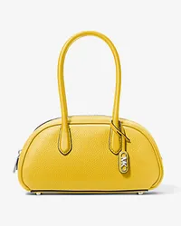 Michael Kors Henkeltasche Lulu Small aus Gekrispeltem Leder Gelb