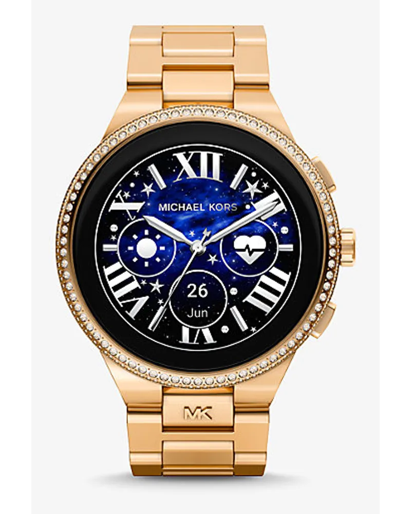 Michael Kors Smartwatch Gen 6 Camille Im Goldton mit Pavé Goldton