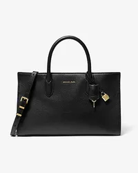 Michael Kors Henkeltasche Scarlett Medium aus Leder Schwarz