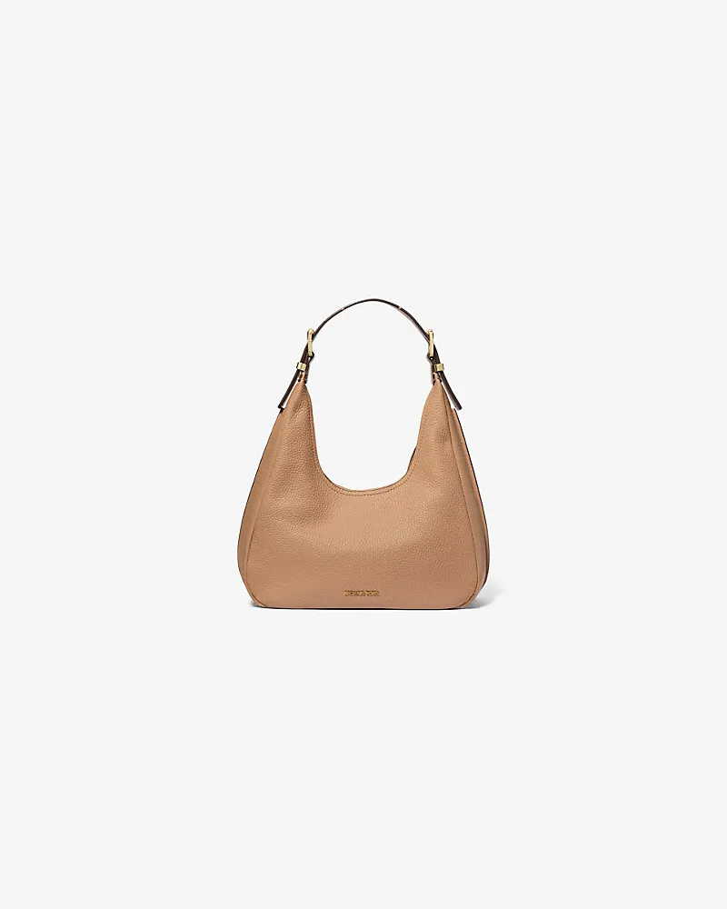 Michael Kors Hobo Bag Nolita Small aus Gekrispeltem Leder Braun