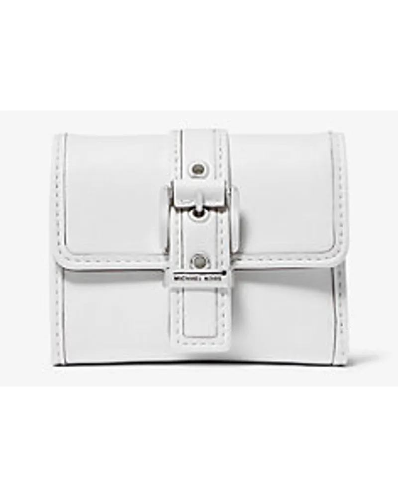Michael Kors Trifold-Brieftasche Colby Small aus Leder Weiss