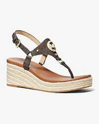 Michael Kors Wedge Casey mit Signature-Logomuster Braun