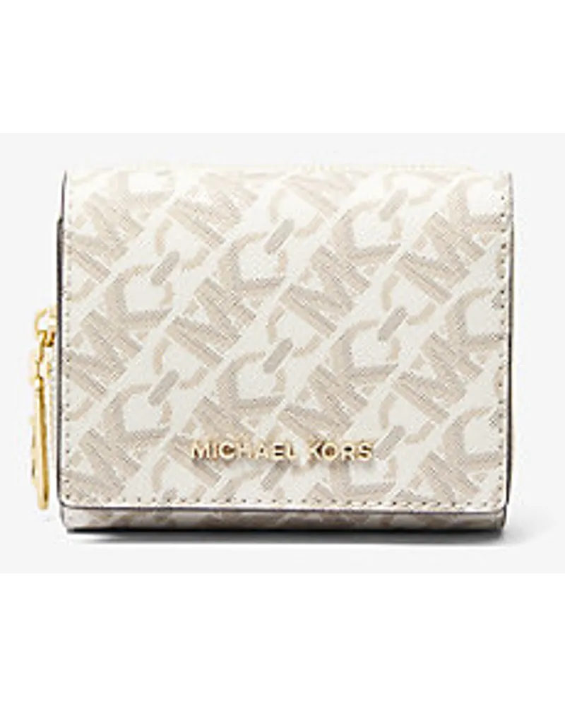 Michael Kors Trifold-Brieftasche Empire mit Signature-Logomuster Natur