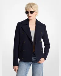 Michael Kors Cabanjacke aus Wollgemisch Blau