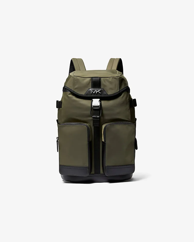 Michael Kors Cargo-Rucksack Brooklyn aus Recyceltem Nylon Grün