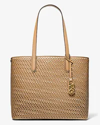 Michael Kors Shopper Eliza Extra-Large aus Handgewebtem Leder Braun