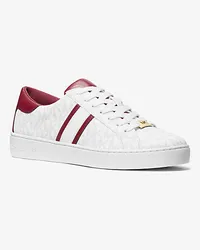 Michael Kors Sneaker Keaton mit Signature-Logomuster und Streifen Rot