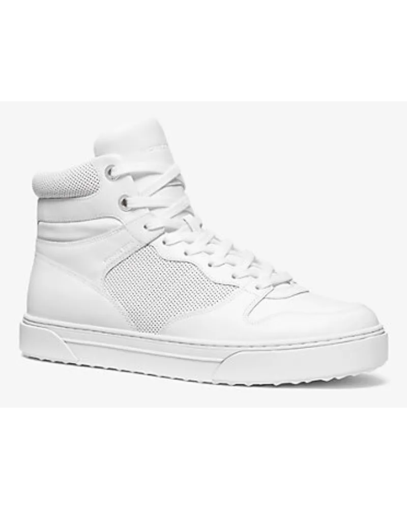 Michael Kors Hi-Top-Sneaker Barett aus Leder Weiss