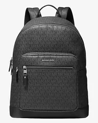 Michael Kors Rucksack Hudson aus Logostoff Schwarz