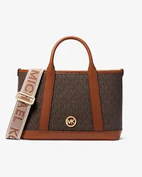 Michael Kors Henkeltasche Luisa Small mit Signature-Logomuster Braun