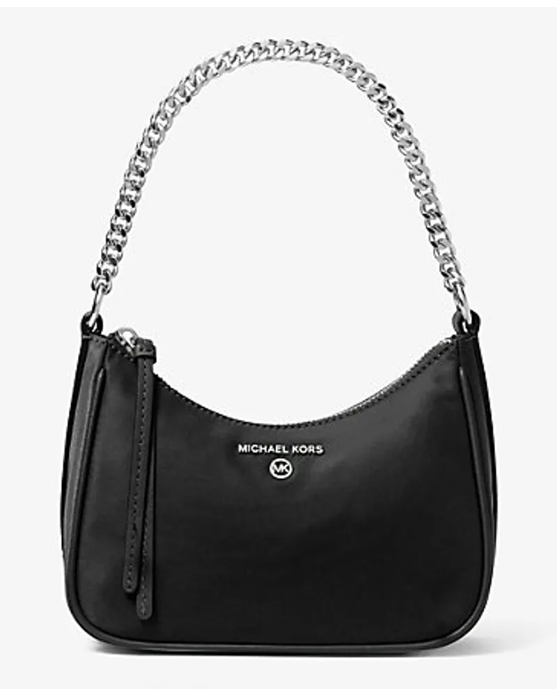 Michael Kors Pochette Jet Set Charm Small aus Nylon-Gabardine Schwarz