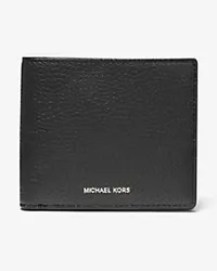 Michael Kors Brieftasche Hudson aus Gekrispeltem Leder Schwarz