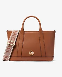 Michael Kors Henkeltasche Luisa Small aus Gekrispeltem Leder Braun