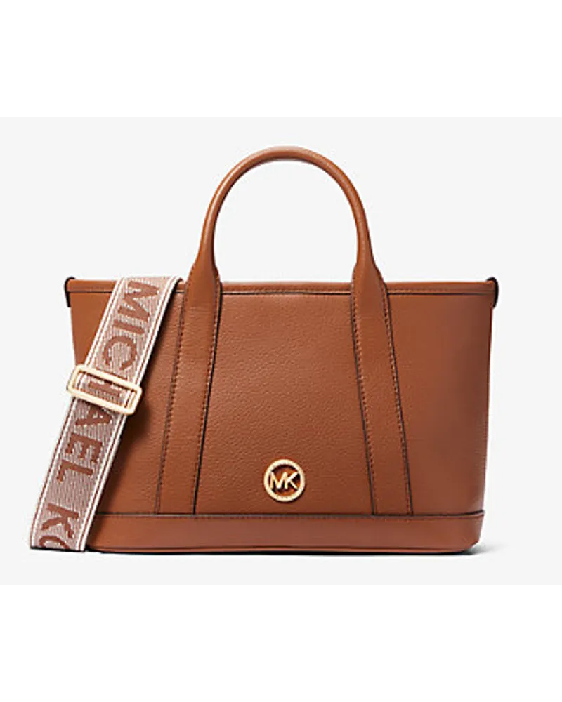 Michael Kors Henkeltasche Luisa Small aus Gekrispeltem Leder Braun