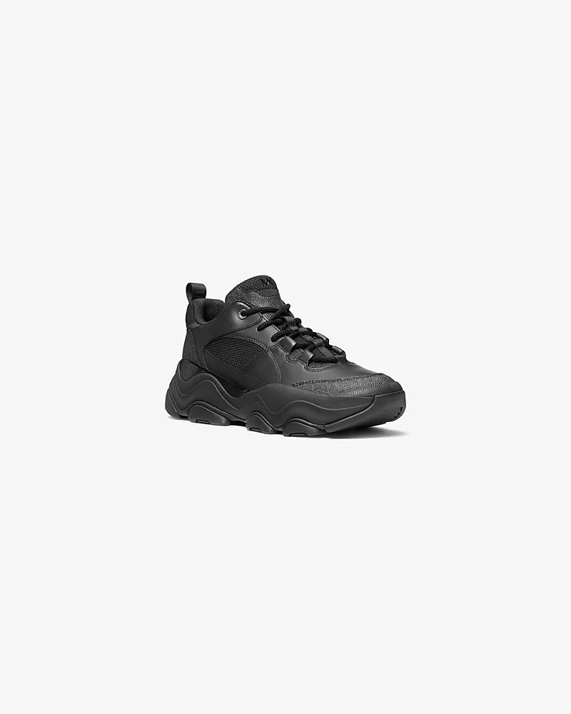 Michael Kors Sneaker Atlas aus Materialmix Schwarz