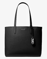 Michael Kors Wendbarer Shopper Eliza Extra-Large aus Gekrispeltem Leder Schwarz