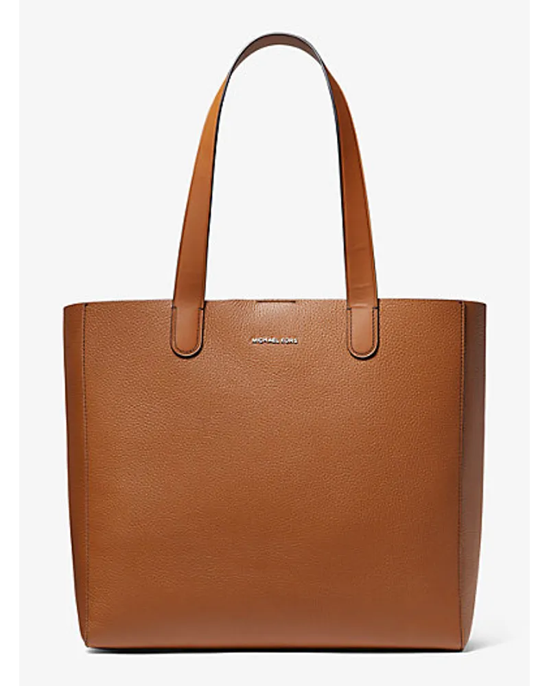 Michael Kors Shopper Hudson aus Gekrispeltem Leder Braun