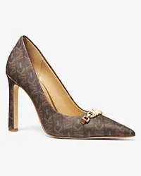 Michael Kors Pumps Tiffanie mit Empire Signature-Logomuster Braun