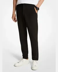 Michael Kors Stretch-Hose aus Romanit-Jersey Schwarz