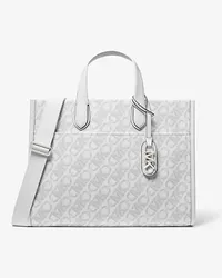 Michael Kors Shopper Gigi Large mit Empire Signature-Logomuster Grau