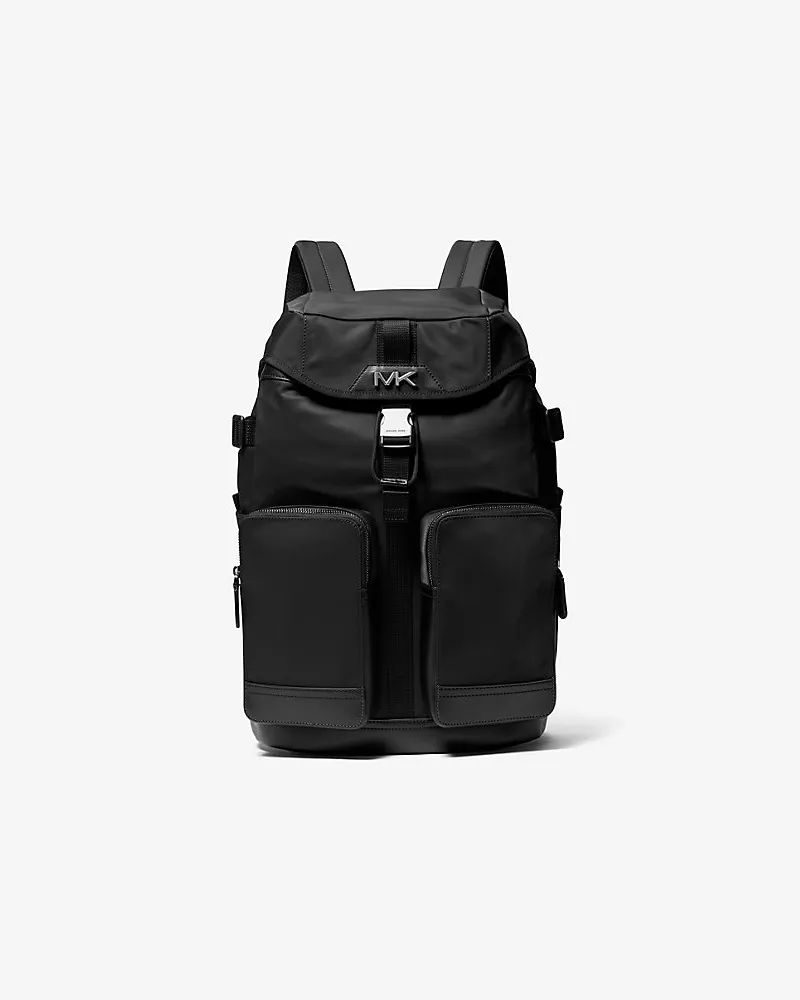 Michael Kors Cargo-Rucksack Brooklyn aus Recyceltem Nylon Schwarz