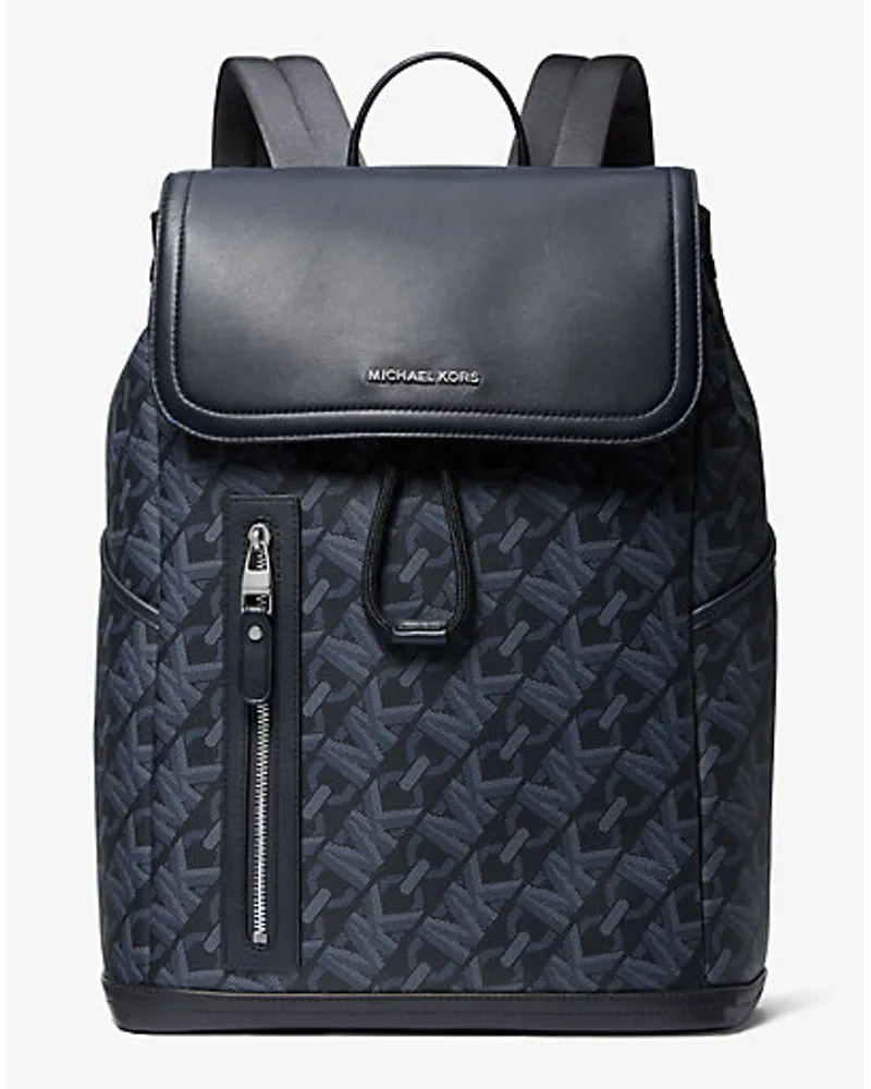 Michael Kors Rucksack Hudson mit Empire Signature-Logomuster Blau