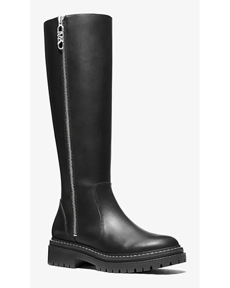 Michael Kors Stiefel Regan aus Leder Schwarz