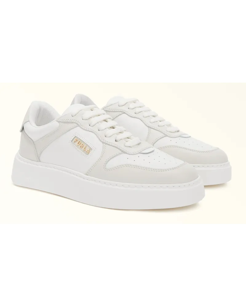 Furla Sport Sneaker Marshmallow Kalbsleder + Synthetisches Damen Weiß