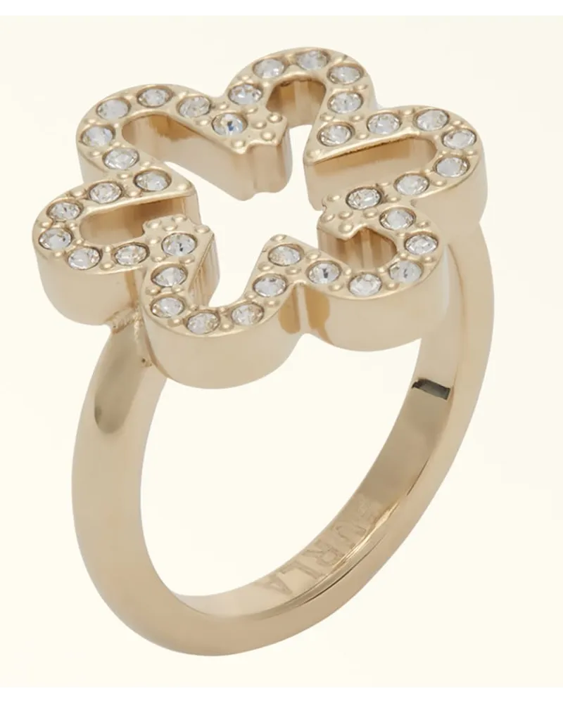 Furla Fleur Ring Color Oro Metall + Strass + Strass Damen Metallic