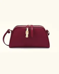 Furla Goccia Mini-tasche Ciliegia D Sidney-kalbsleder Damen Umhängetasche Rot