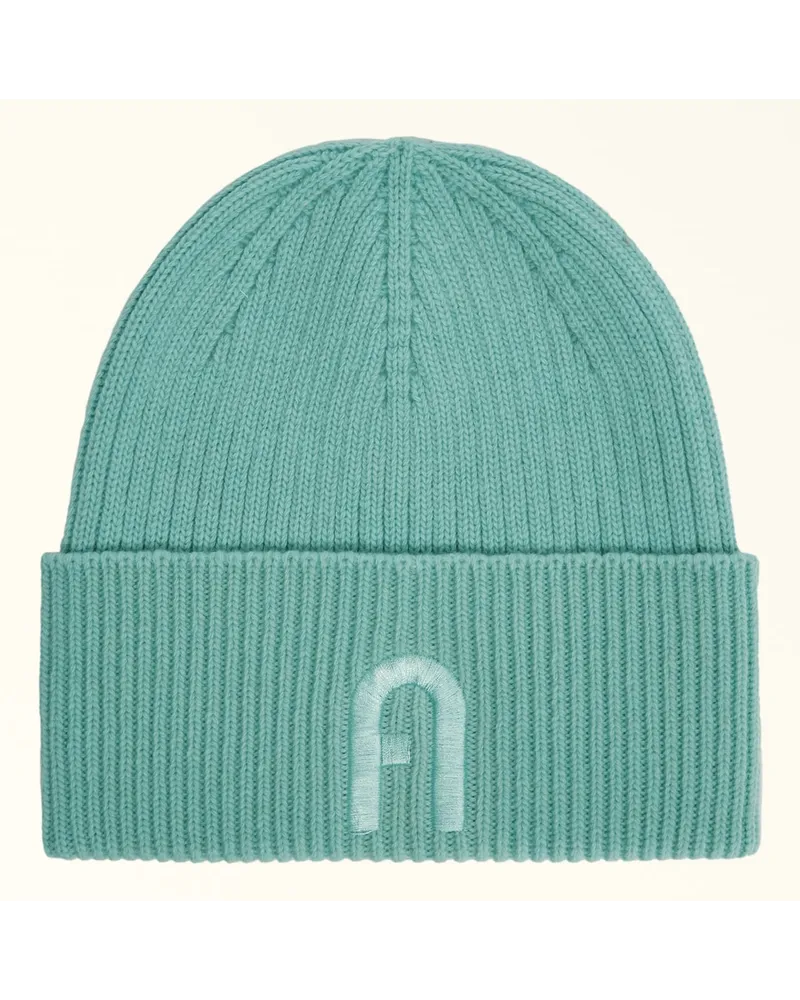 Furla Moon Mütze Zefiro Wolle Damen Beanie Blau